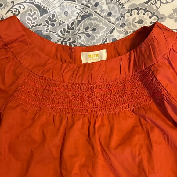 Maeve Women's Blouse in Vibrant Red - Picture 3 of 10